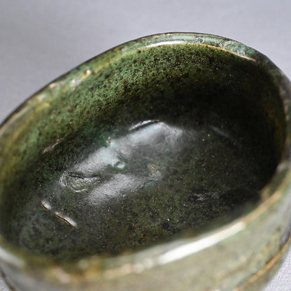Fabulous Early Edo Kutsu Oribe Chawan Maccha Tea Bowl
