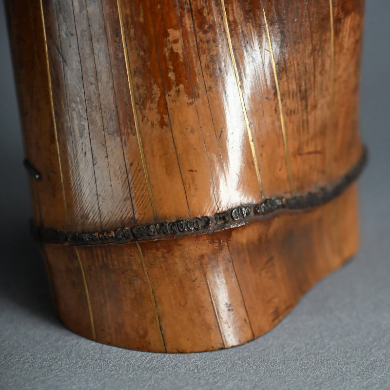 Edo p Japanese Bamboo Tea Room Vase, Shunko Dosai