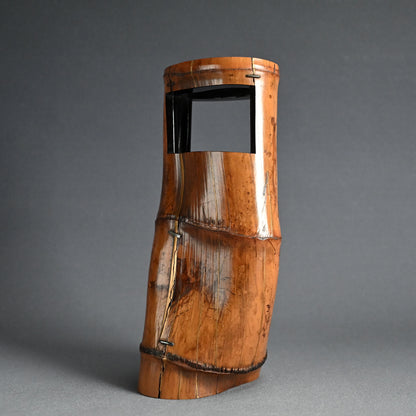 Edo p Japanese Bamboo Tea Room Vase, Shunko Dosai