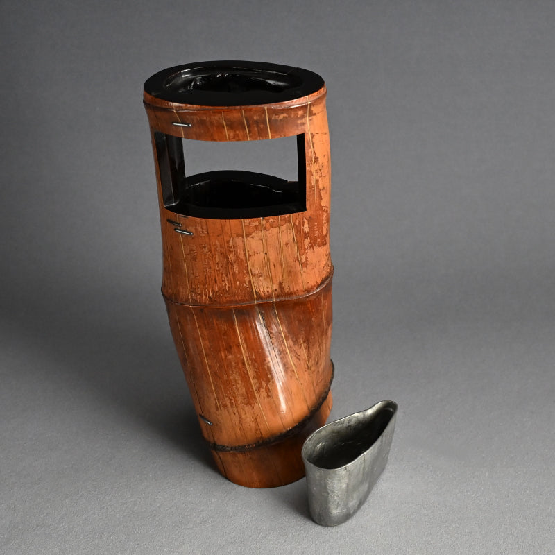 Edo p Japanese Bamboo Tea Room Vase, Shunko Dosai