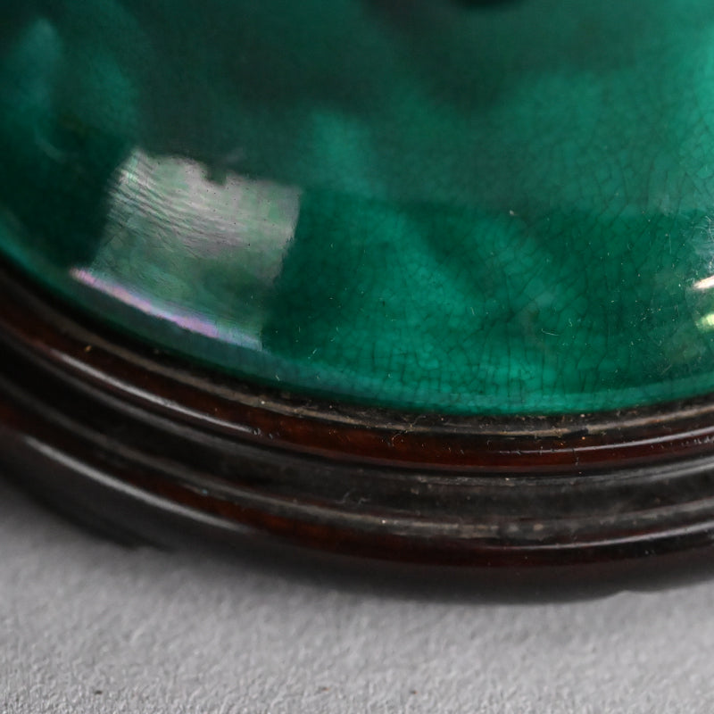 Shimmering Green Archaic Vase ー永楽 保全 “交趾花瓶”