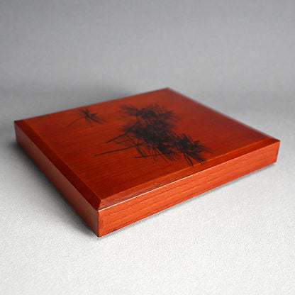 Wooden Suzuri Bako Writing Box ー山元 春挙 “椎松”