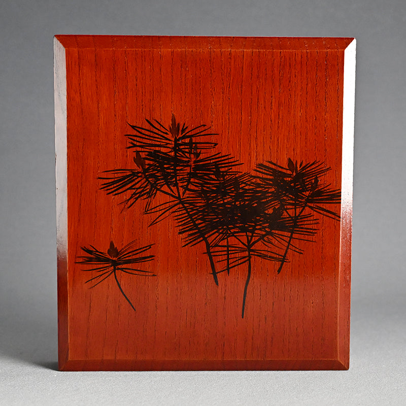 Wooden Suzuri Bako Writing Box ー山元 春挙 “椎松”