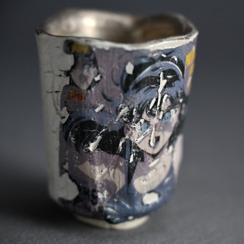 Anime-series Guinomi Sake Cup, HAL ー伊勢崎 陽太郎 “HAL銀彩面取ぐい吞”