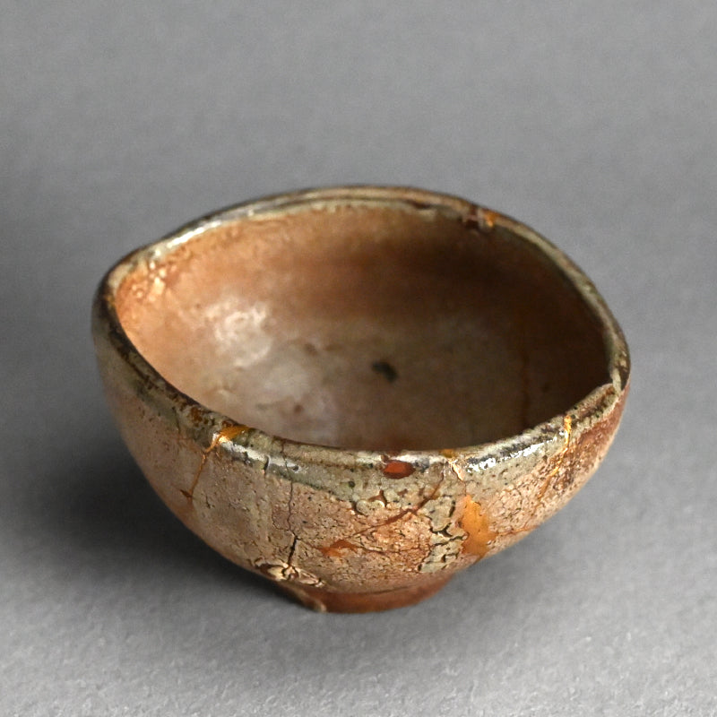 Early Karatsu Chawan Tea Bowl w/ Kintsugi Gold Repair
