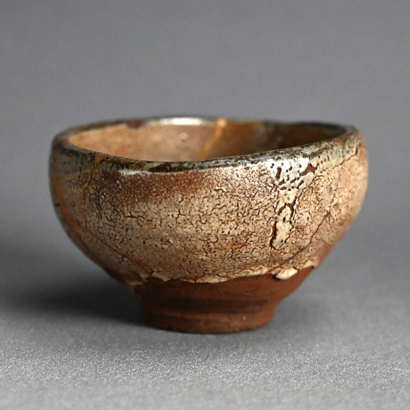 Early Karatsu Chawan Tea Bowl w/ Kintsugi Gold Repair