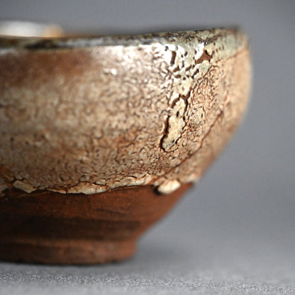 Early Karatsu Chawan Tea Bowl w/ Kintsugi Gold Repair