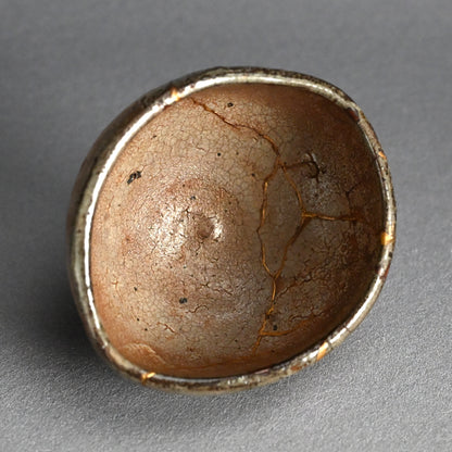 Early Karatsu Chawan Tea Bowl w/ Kintsugi Gold Repair