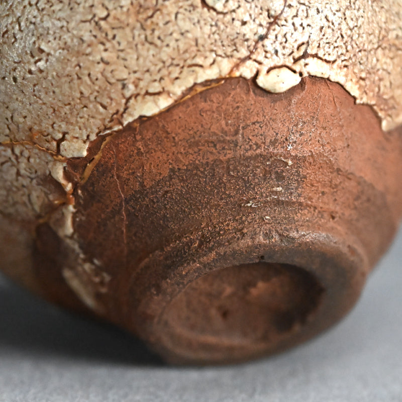 Early Karatsu Chawan Tea Bowl w/ Kintsugi Gold Repair