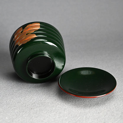 10 pc. Lacquer Bowl Set ー津田 哲斎 “青漆 色画碗”
