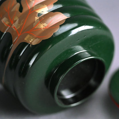 10 pc. Lacquer Bowl Set ー津田 哲斎 “青漆 色画碗”