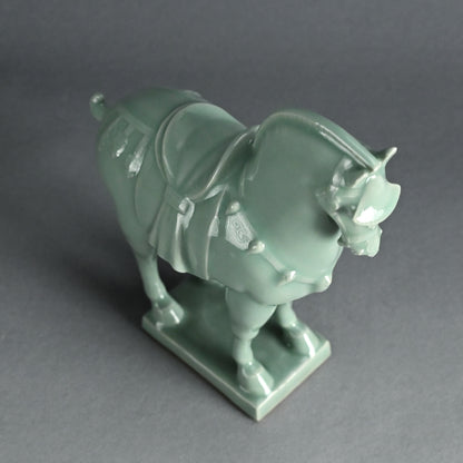 Celdon Horse Sculpture ー初代 宮永 東山 “青瓷 馺馬”