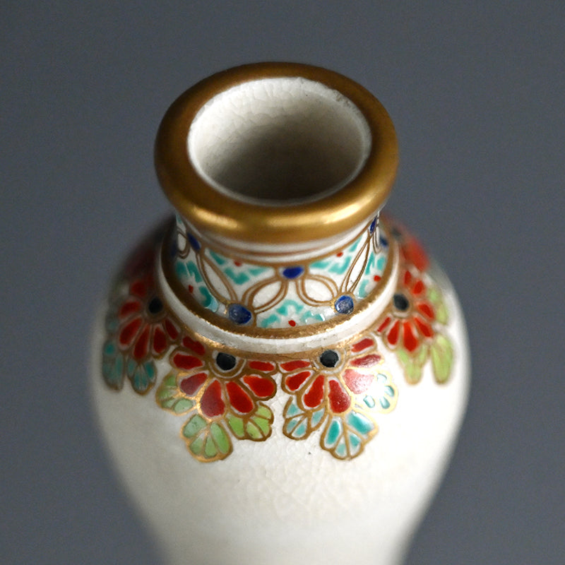 Superb Antique Japanese Satsuma Vase, Taizan Yohei
