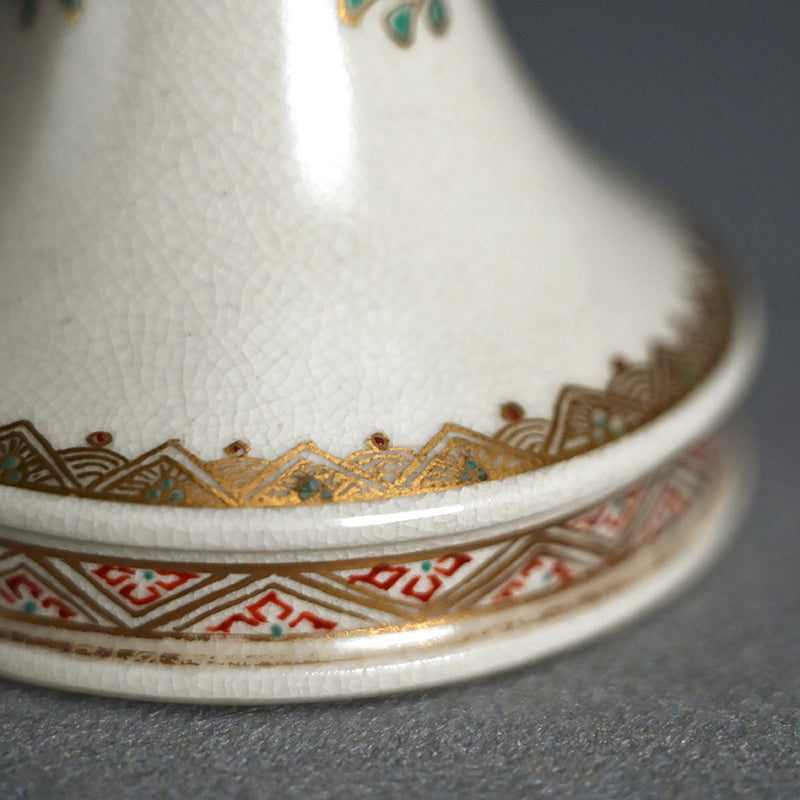Superb Antique Japanese Satsuma Vase, Taizan Yohei