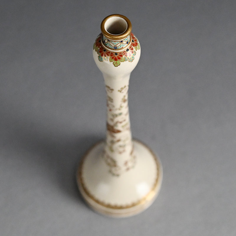 Superb Antique Japanese Satsuma Vase, Taizan Yohei