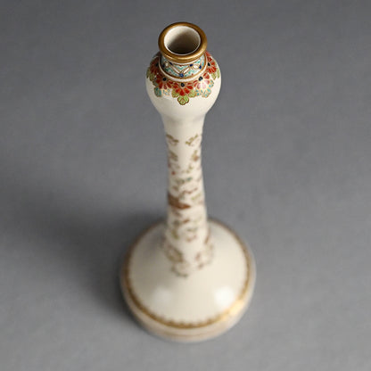 Superb Antique Japanese Satsuma Vase, Taizan Yohei