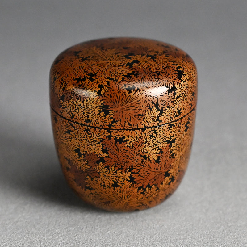 Exquisite Late Edo Natsume ー橋屋 (浅野) 友七 "時代蒔絵 中棗"