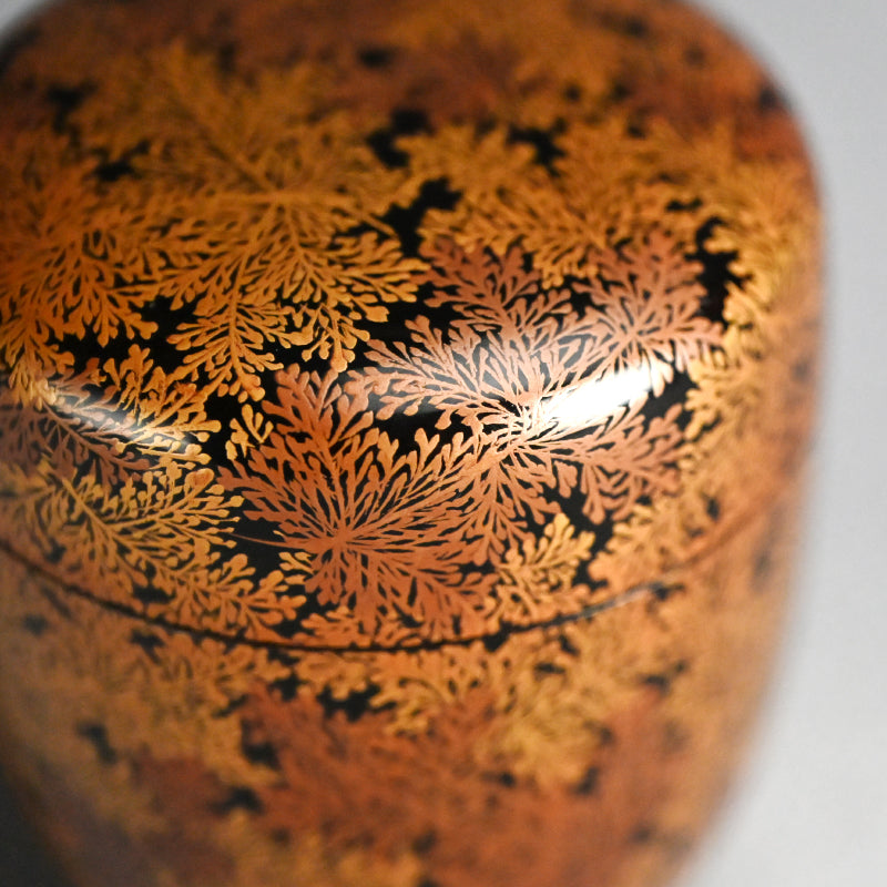 Exquisite Late Edo Natsume ー橋屋 (浅野) 友七 "時代蒔絵 中棗"