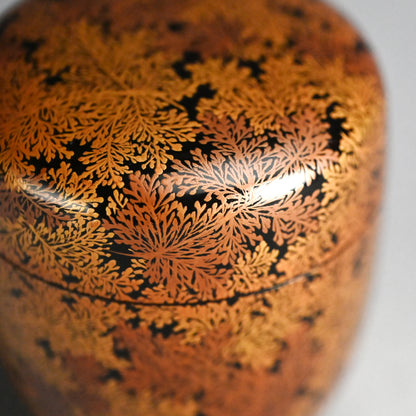Exquisite Late Edo Natsume ー橋屋 (浅野) 友七 "時代蒔絵 中棗"