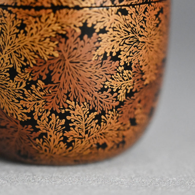 Exquisite Late Edo Natsume ー橋屋 (浅野) 友七 "時代蒔絵 中棗"