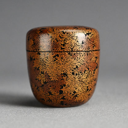 Exquisite Late Edo Natsume ー橋屋 (浅野) 友七 "時代蒔絵 中棗"
