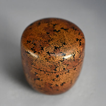 Exquisite Late Edo Natsume ー橋屋 (浅野) 友七 "時代蒔絵 中棗"