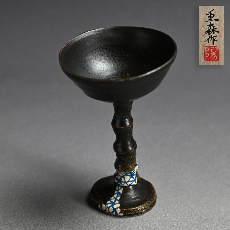 Long-Stemmed Bajohai Sake Cup ー重森 陽子 “馬上盃”