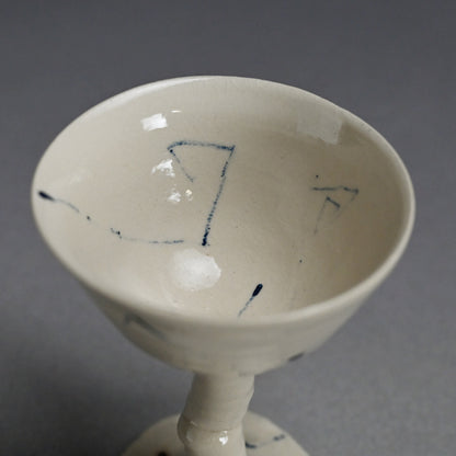 Stemmed Bajohai Sake Cup ー重森 陽子 “馬上盃”