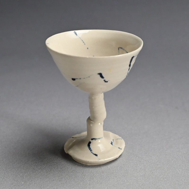 Stemmed Bajohai Sake Cup ー重森 陽子 “馬上盃”