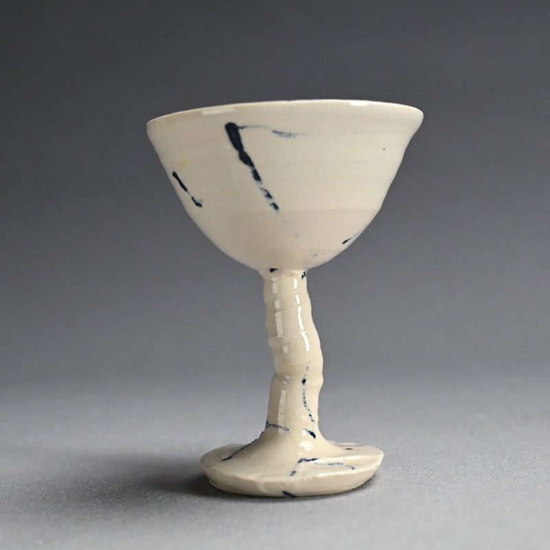 Stemmed Bajohai Sake Cup ー重森 陽子 “馬上盃”