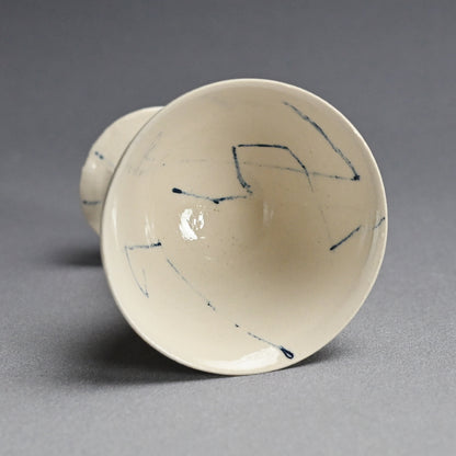 Stemmed Bajohai Sake Cup ー重森 陽子 “馬上盃”