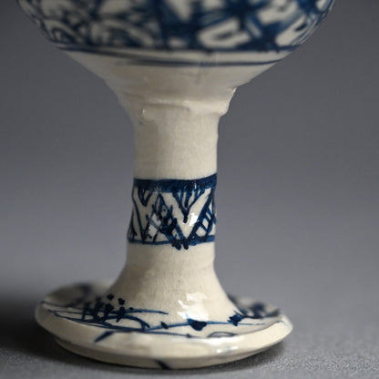 Stemmed Bajohai Sake Cup ー重森 陽子 “馬上盃”