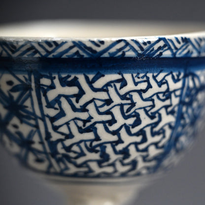 Stemmed Bajohai Sake Cup ー重森 陽子 “馬上盃”
