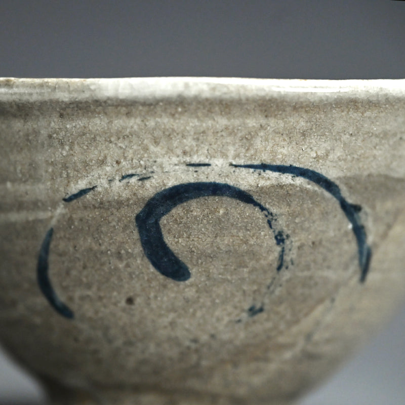 Random Blue Line Chawn Tea Bowl ー重森 陽子 “青緑 茶碗”