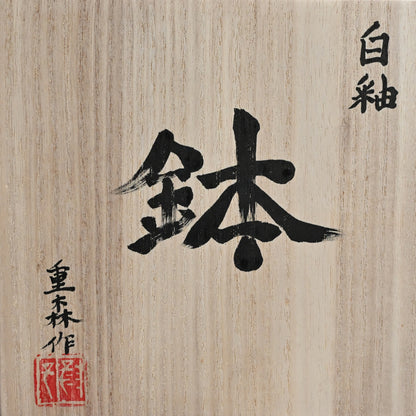 Large Pottery Bowl by Female Artist ー重森 陽子 “白釉 鉢”