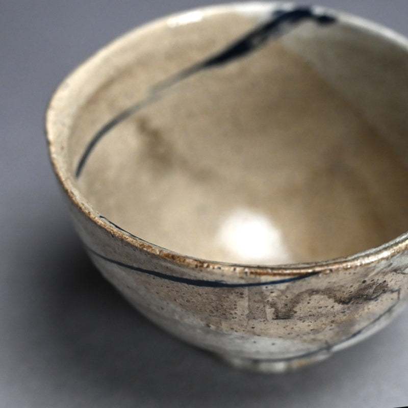Random Blue Line Chawn Tea Bowl ー重森 陽子 “青線 茶碗”