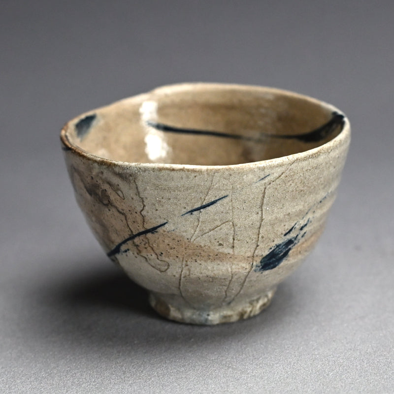 Random Blue Line Chawn Tea Bowl ー重森 陽子 “青線 茶碗”