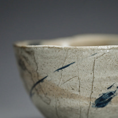 Random Blue Line Chawn Tea Bowl ー重森 陽子 “青線 茶碗”