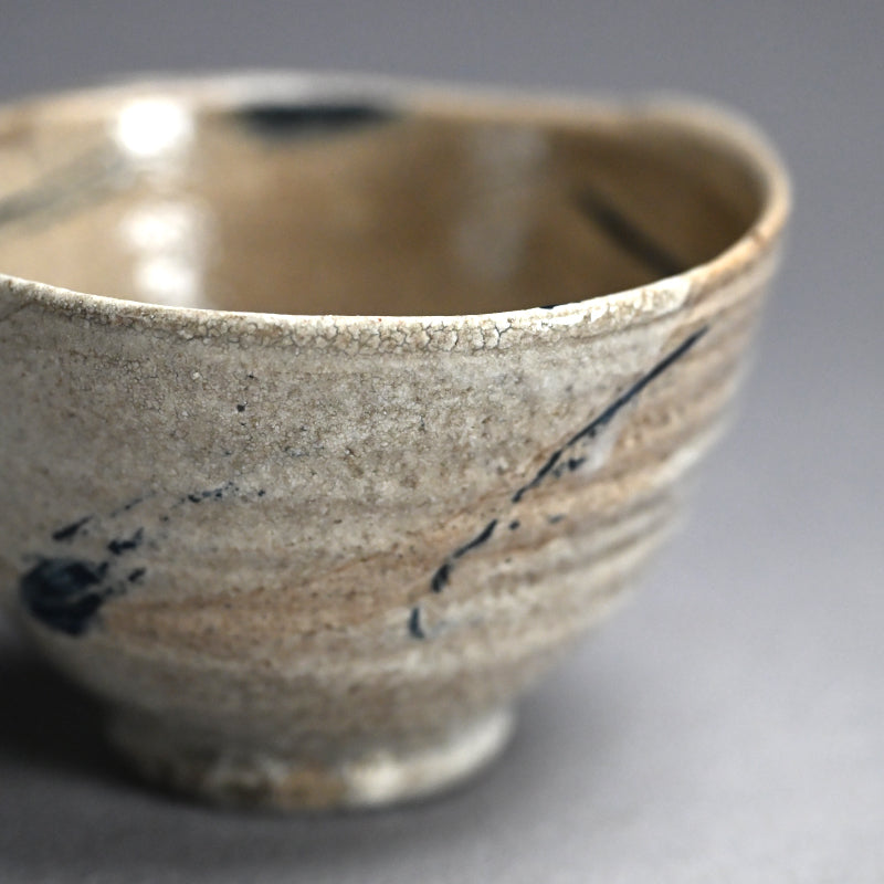Random Blue Line Chawn Tea Bowl ー重森 陽子 “青線 茶碗”
