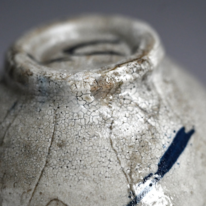 Random Blue Line Chawn Tea Bowl ー重森 陽子 “青線 茶碗”