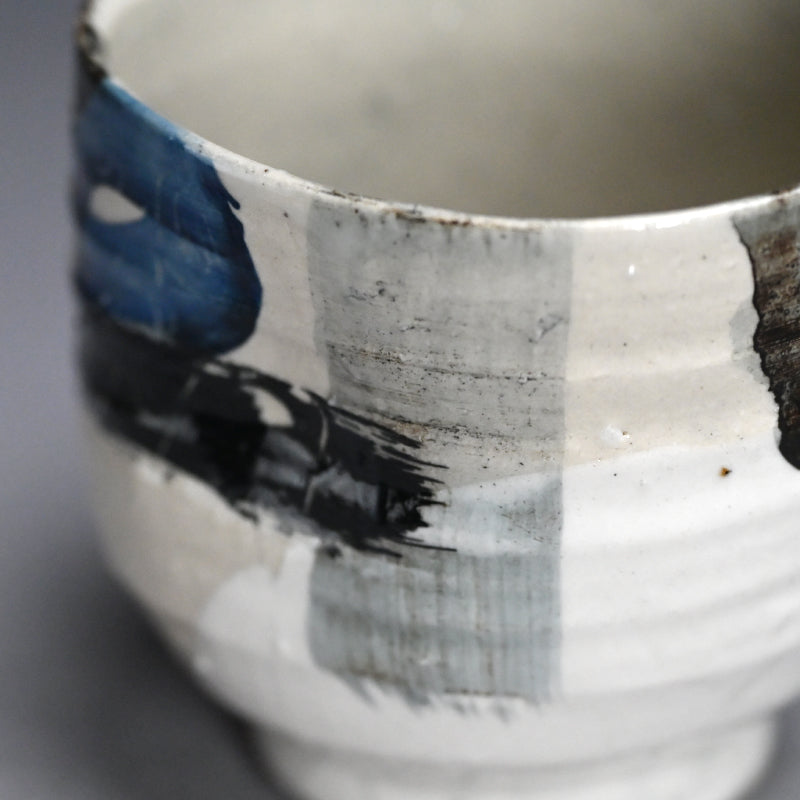 Deep Circle-Circle Chawan Tea Bowl ー重森 陽子 “丸丸 筒茶碗”