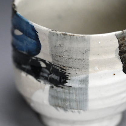 Deep Circle-Circle Chawan Tea Bowl ー重森 陽子 “丸丸 筒茶碗”