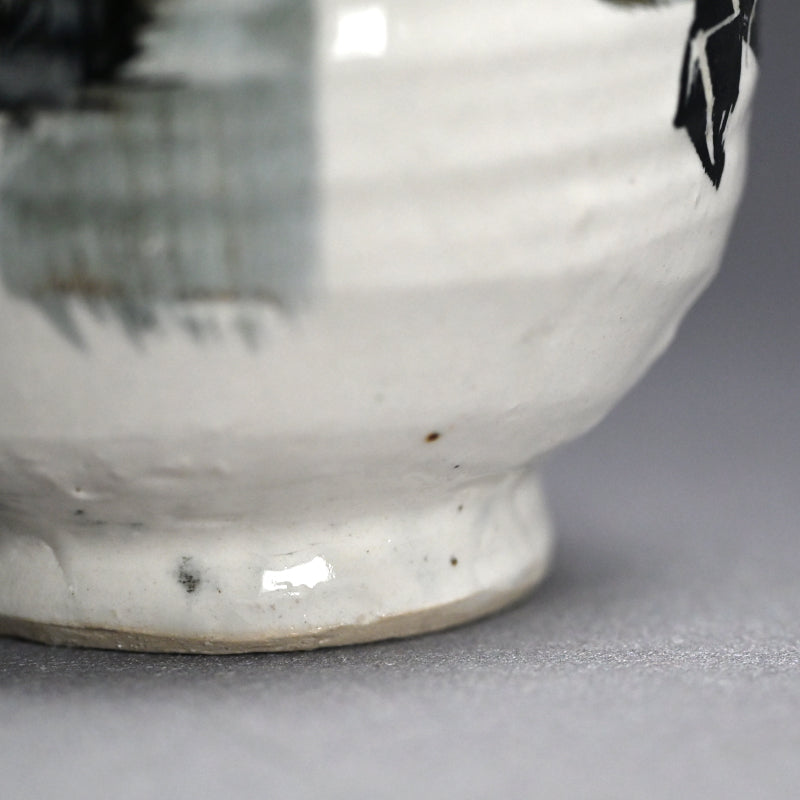 Deep Circle-Circle Chawan Tea Bowl ー重森 陽子 “丸丸 筒茶碗”