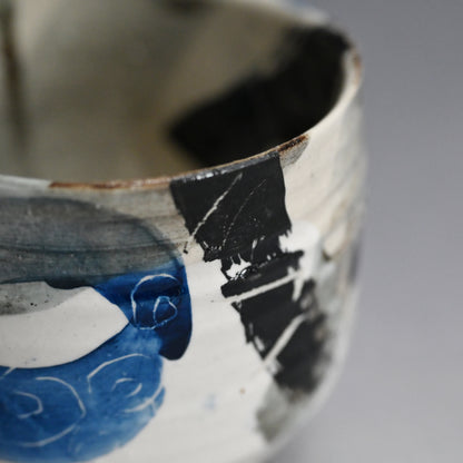 Deep Circle-Circle Chawan Tea Bowl ー重森 陽子 “丸丸 筒茶碗”