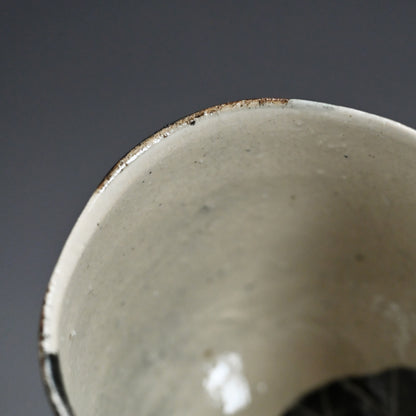 Deep Circle-Circle Chawan Tea Bowl ー重森 陽子 “丸丸 筒茶碗”