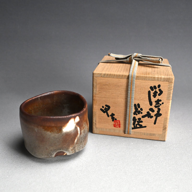 Nezumi Shino Chawan Tea Bowl ー酒井 甲夫 “鼡志野 茶盌”