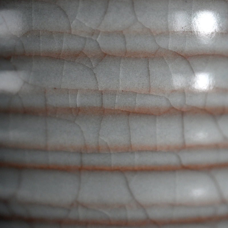 Imperial Artist Celadon Koro Incense Burner ー板谷 波山 “氷華磁香炉”