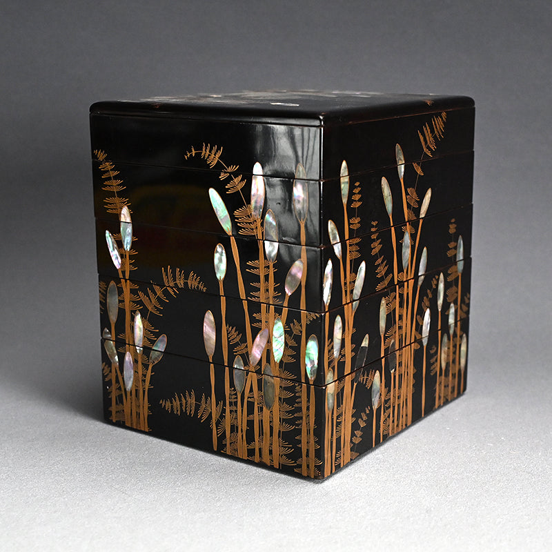 Edo p. Lacquer Stacking Box Set　