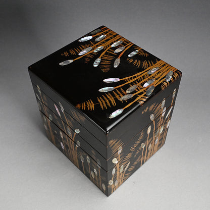 Edo p. Lacquer Stacking Box Set　