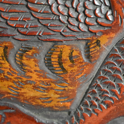 Sanuki-bori Carved and Lacquered Tray ー高橋 晥山 "讃岐彫盆"
